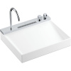 HANSGROHE Avalegra AquaUnit závesné umývadlo so zabudovanou termostatickou batériou, s výtokom a sprchovým prúdom, bez prepadu, 580 x 475 mm, matná biela/chróm, 22472000