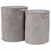 Autronic Kôš práčovný - látkový, polyester, sivý, cena za sadu 2 ks LK9575-GREY