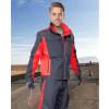 ARDON NEON / Reflexná montérková blúza H6403 - šedá/červená 5XL