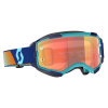 brýle FURY CH modrá/oranžová, SCOTT - USA, (plexi oranžové chrom) M152-515