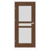 ERKADO SET Rámové dvere FORZÍTIA 1 presklené, fólia Premium Orech +zárubeň+kľučka ERK-FORZITIA1-PremiumOrech