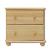 Casarredo DK-103 komoda, 2 zásuvky bez morenia borovica