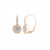 JVD SVLE0613XH2RO00 - Rose gold strieborné náušnice so zirkónmi