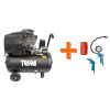 Olejový kompresor dvojpiestkový 2,2 kW, 3,0 HP, 50l TUSON 130024 + Pneu sada 3 dielna WJ002030