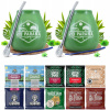 Sada pre dvoch Yerba Mate tekvica bombilla 10x50g