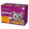 WHISKAS Adult vrecúška 12 x 85 g – Hydinová hostina – mokré krmivo pre dospelé mačky, v želé (kúsky s: kuracím mäsom, kačacou, hydinou, morčacím mäsom)