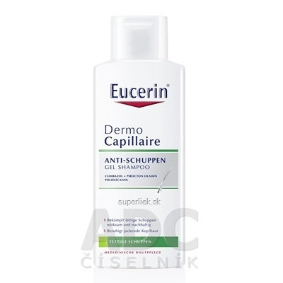 Eucerin DermoCapillaire proti mastným lupinám šampón 1x250 ml, 4005800036637