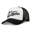 kšiltovka LOS ANGELES FOAM TRUCKER HAT, ALPINESTARS (bílá/černá) M186-729