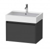 Duravit Ketho.2 Umývadlová skrinka, 44x68x46 cm, 1 zásuvka, grafit mat K25076049490000