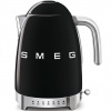 Smeg KLF04BLEU rychlovarná konvice, 1,7 l (7 šálků), 2400 W, styl 50. let, řízení teploty, 7 programů, černá KLF04BLEU