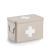 Lekárnička, kovový box na lieky, 2v1, béžová, MEDICINE XL 32x20x20