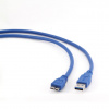 Kábel Gembird USB - microUSB typ B 3 m modrý CCP-mUSB3-AMBM-10 (CCP-MUSB3-AMBM-10)