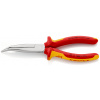 Knipex pologuľaté izolované kliešte s ostrím 200mm 2626200