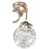 MagicHome Dekorácia Vianoce Balldeco, guľa na lane, 50x mLED teplá biela, 3xAA, IP20, interiér, osvetlenie, L-0,50 m