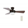 Lucci air | Lucci Air 512311- Stropný ventilátor AIRLIE HUGGER 2xE27/15W/230V drevo/hnědá+DO | FAN00242