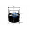 UFI OLEJOVÝ FILTER CAMRY 1.8 – 88 CARINA E 1.8I 92-