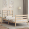 zahrada-XL Posteľný rám s čelom 90x200 cm masívne drevo 3194881