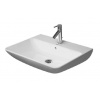 Duravit ME by Starck - Umývadlo, 65x49 cm, s prepadom, s otvorom na batériu, matná biela 2335653200
