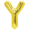 Party Zlatý fóliový balón písmeno Y 40 cm