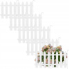 3 m Palisáda Záhradný plot Border skladací biely 30x30 cm 10 ks