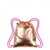 Loqi Vrecko na chrbát LOQI - Metallic Rose Gold Pink