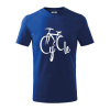Cycle bicykel - Tričko detské bavlnené - 146 cm/10 rokov ( Kráľovská modrá )
