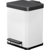 Hailo Öko uno plus M 6192300 odpadkový kôš, 17 l, ocelový plech, (š x v x h) 320 x 430 x 340 mm, biela, s pedálovým otváraním, 1 ks; 6192300