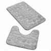HomePRO AG491C Kúpeľňový koberec WC šedá 80x50cm / 40x50cm