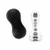 TENGA Flex Rocky Black masturbátor na opakované použitie