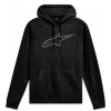mikina AGELESS HOODIE 3, ALPINESTARS (černá/šedá, vel. M)