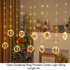 Svetelný stĺp do záhrady - LED Fairy Curtain Light String vianočné želanie loptičku Copper Wire Festoon (LED Fairy Curtain Light String vianočné želanie loptičku Copper Wire Festoon)