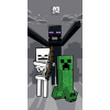 Jerry Fabrics Bavlnená froté osuška 70x140 cm - Minecraft Mob Attack