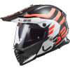LS2 MX436 PIONEER EVO ADVENTURER BLACK WHITE XS