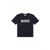 Detské bavlnené tričko BOSS J25P24.102.150 tmavomodrá 150