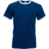 Fruit of the Loom Tričko Ringer T, racerback, krátký rukáv, pánské COT16116896304-navy/white XL Navy/bílá