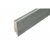 AP34/1 soklová lišta TYP 06 ACARA, MDF + fólia Dub Grand sivý, 60 mm, 13 mm, 2,7 m