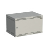 Rozvaděč nástěnný SENSA 6U 400mm, dveře plech, RAL 7035, SENSA-6U-64-21-G 83000080L