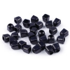 Plastové koncovky 10 x 10 mm hranaté Modrá Tmavá
