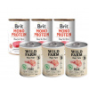 BRIT MONO PROTEIN BEEF & BROWN RICE 3x400g & WILD FARM Bravčová paštéta 3x400g bezlepkové krmivo pre psov
