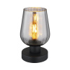 Stolová lampa Globo 15627T RYAN E27 40 W čierna/sklo