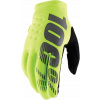 Rukavice 100 % Brisker Youth Fluo Yellow/Black M