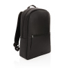 Batoh na notebook z vegánskej kože Swiss Peak , Black Farba: Black