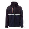 PAYPER WISE S00095-0489 / Pánska softshellová bunda s odnímateľnou kapucňou - navy blue/black XXXL