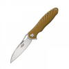 Zatvárací nôž Firebird FH71 Ganzo® – Strieborná čepeľ - Satin, Hnedá