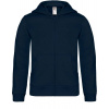 B&C | Hooded Full Zip /kids, Detská mikina s kapucňou, modrá navy, 7-8