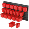 Organizér na náradie systém závesný +20 boxov na náradie ORDERLINE 800x165x400mm (344936)