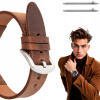 Remienok kožený na hodinky 20 mm, univerzálny, Veľkosť XL