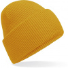 BEECHFIELD B 385R RECYCLED / Pletená čiapka s manžetou - mustard Univerzálna