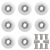 8X KOLIESKO SADA KOLIESOK KOLIESKA NA SPRCHOVÝ KÚT ROLKA KOLIESKA SADA 23MM