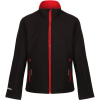 Regatta Professional Bunda Ablaze TRA 732, softshellová, dětská COT36A732y2861-black/class Černá/červená 3-4